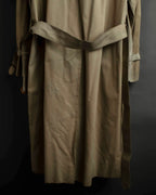 "BURBERRYS" Military detail single front stand collar coat