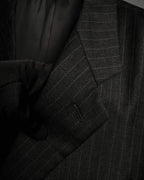 "ARMANI COLLEZIONI" Classic Italian tailoring stripe pattern set up