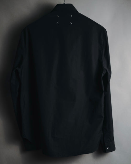 "Maison Margiela" 2017SS minimal fly-front shirt