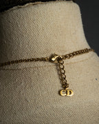 "Dior" CD logo iconic top design necklace