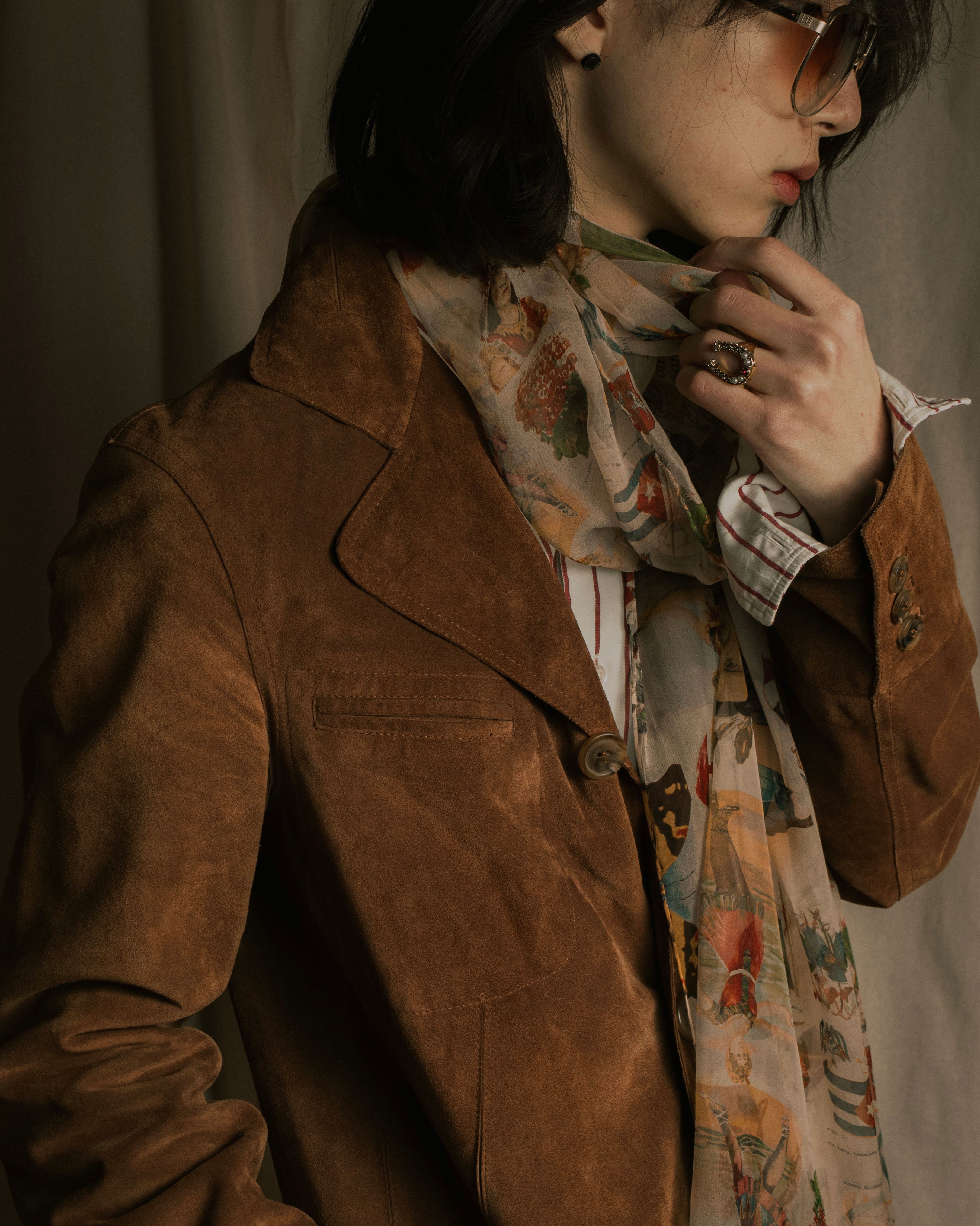 –SPECIAL– "Christian Dior"
00’s historic collage-print silk chiffon large stole