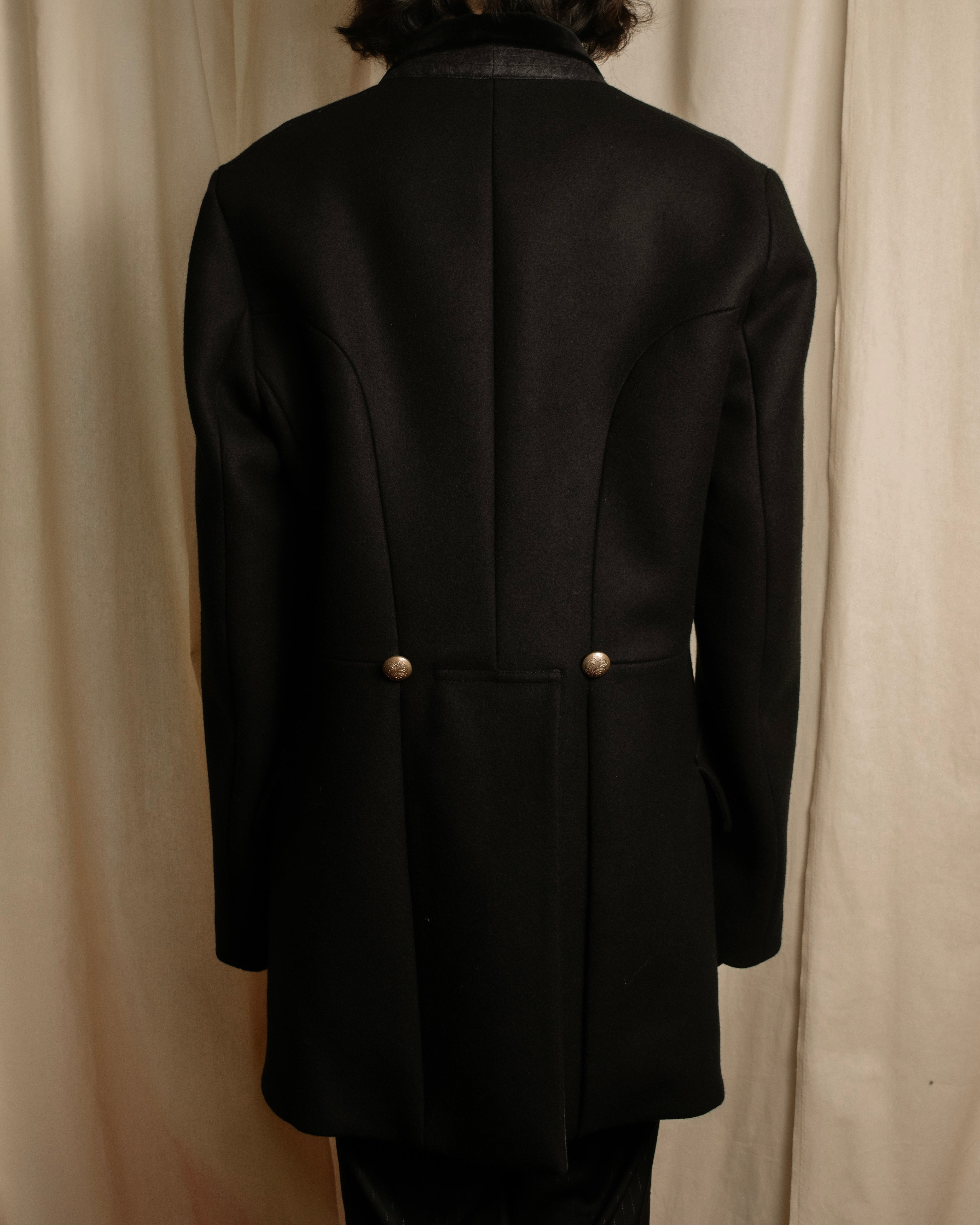 -SPECIAL- "GUCCI" 13'year-14'year Horse riding outfit motif velvet collar jacket