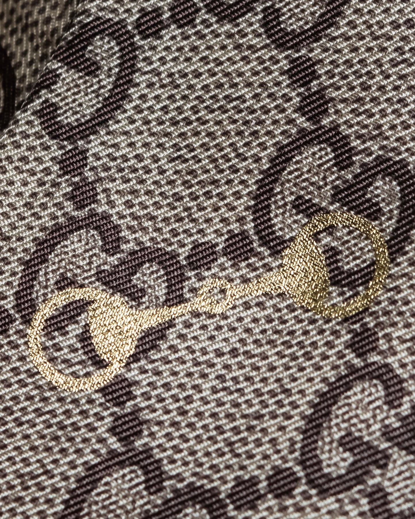 "GUCCI" GG Monogram silk twilly scarf