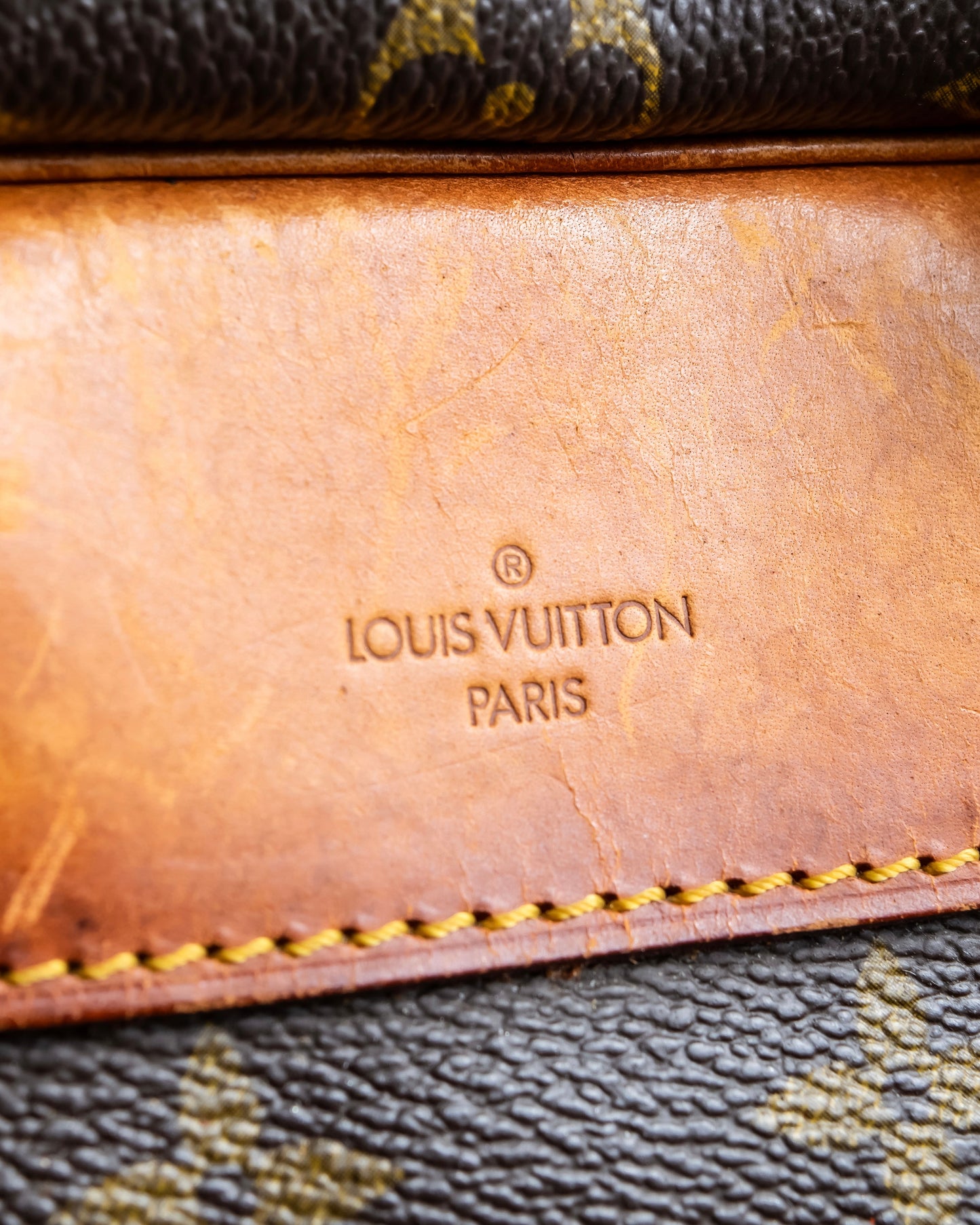 "LOUIS VUITTON" Deauville monogram pattern boston hand bag