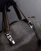 "CELINE" Softly structured leather city bag