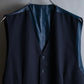 Vintage navy color wool vest