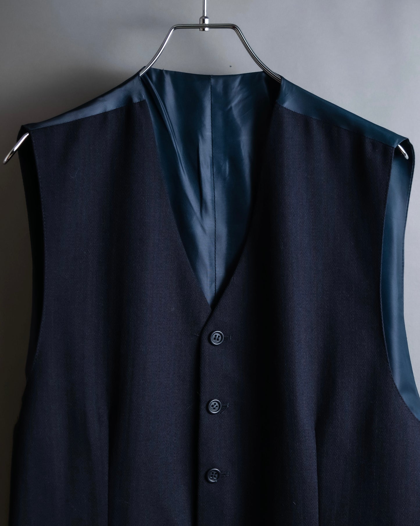 Vintage navy color wool vest