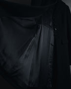 –SPECIAL– "CHANEL" 04SS sculpted princess-line wool crepe coat