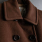 "STUDIO 0001 BY FERRE" Double breasted oversized wool blend chesterfield coat