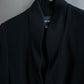 "GIORGIO ARMANI" 100% silk shawl collar shaped tailored jacket