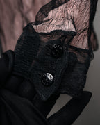 -SPECIAL- “CHANEL” 2014-2019 Sheer lace bow blouse