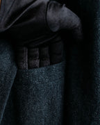 "COMME des GARCONS HOMME DEUX" Box silhouette heather grey tailored jacket