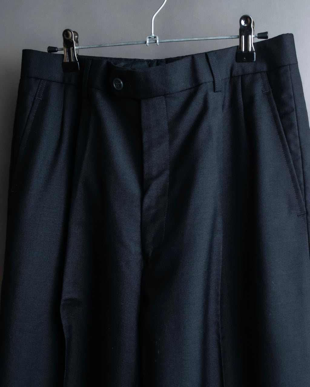 "Christian Dior" Mohair blend straight silhouette slacks