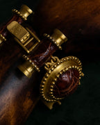 "LOEWE" Gold metal dome motif bracelet