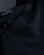 "Vintage raglan sleeve 100% cashmere stand-collar coat"