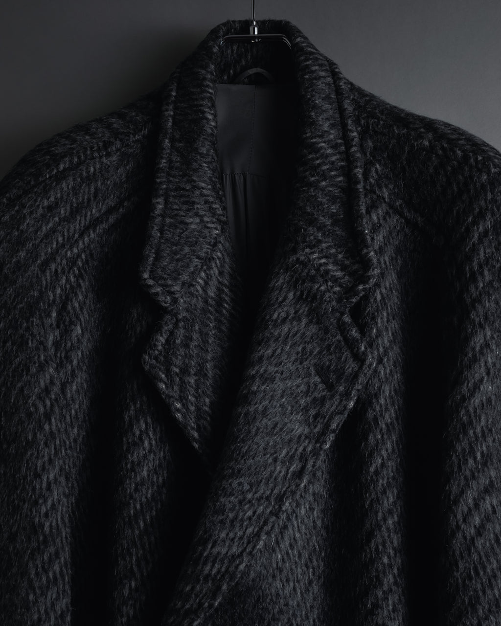 Abrigo de mezcla de mohair de doble botonadura de los años 90 de Christian Dior MONSIEUR