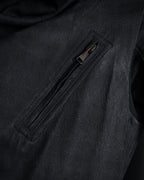 -SPECIAL- "Rick Owens" 13AW Ribbed leather zip-up jacket