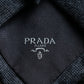 "PRADA" Heather grey wool narrow neck tie