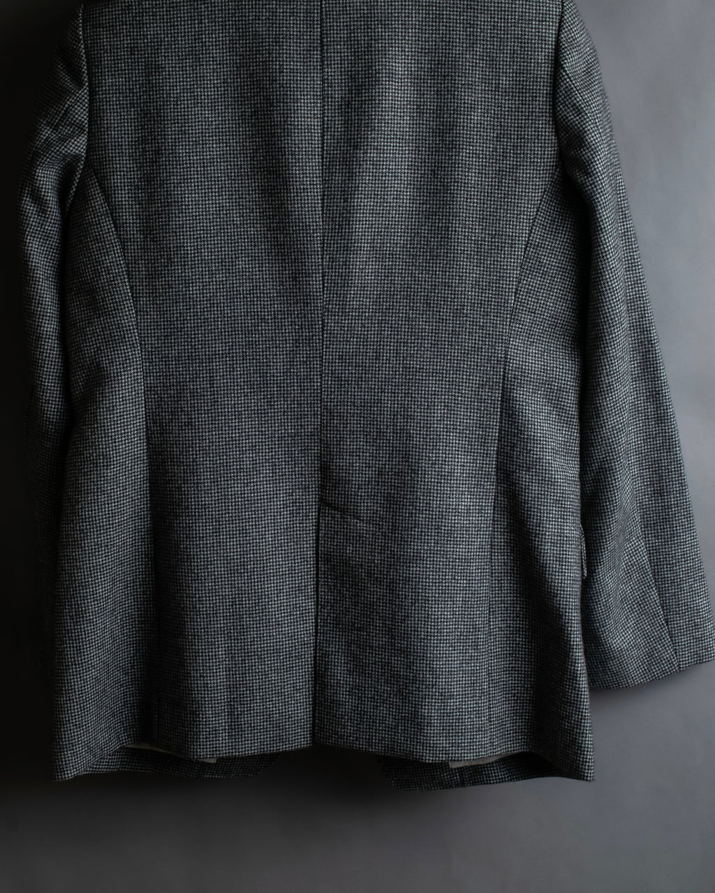 "Whim Gazette" Houndstooth pattern shaped tailored jacket
