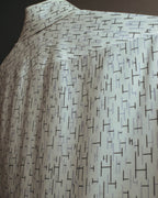 "Hermès" 00's-10's Monogram print cotton long sleeve shirt