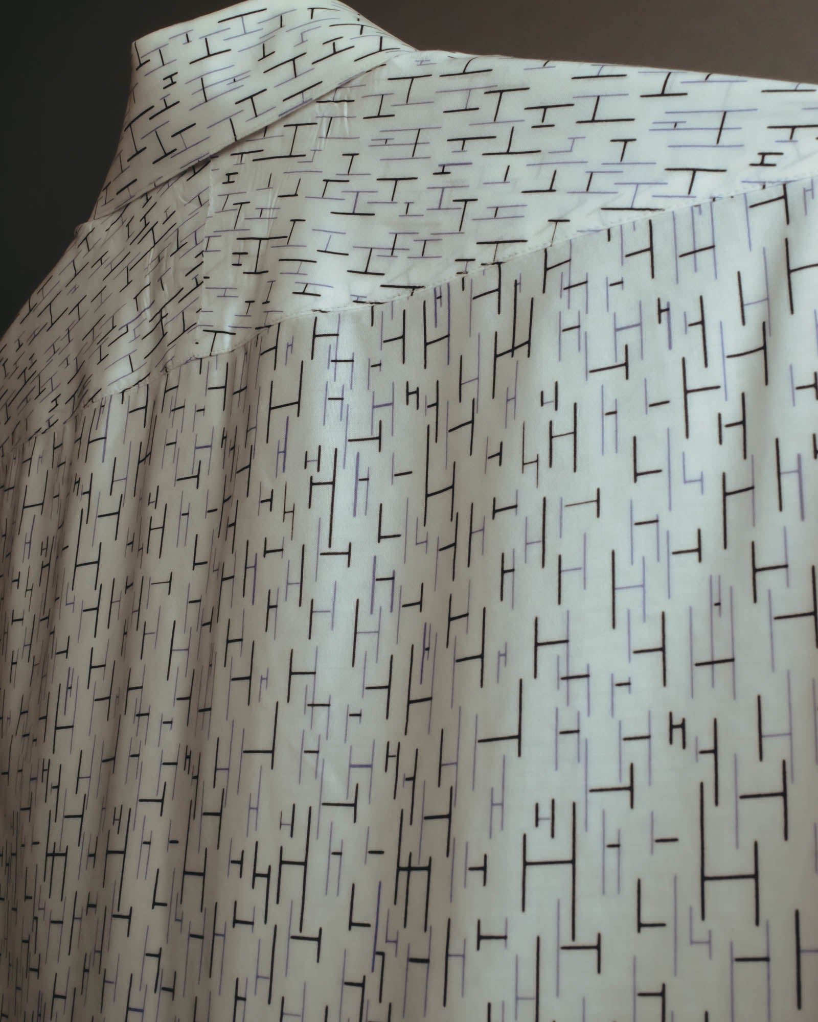 "Hermès" 00's-10's Monogram print cotton long sleeve shirt