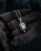 “Georg Jensen” Fruit motif designed silver chain necklace