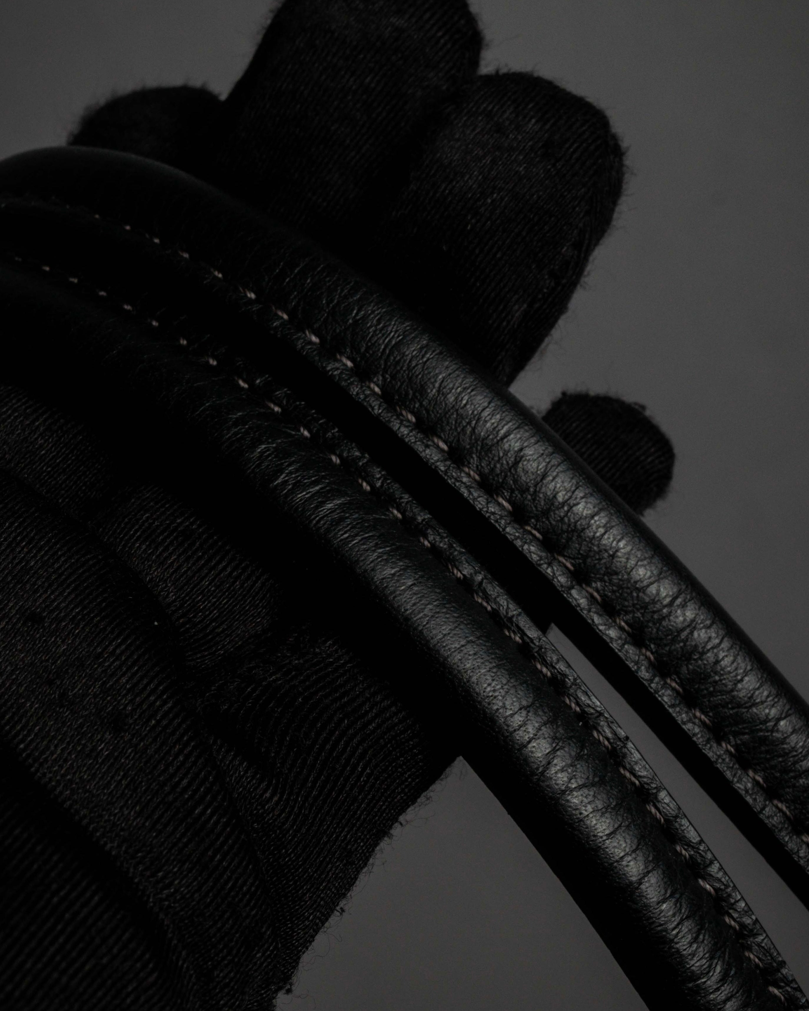 "Mila Schön" Horizontal minimalist metal fittings leather one-handle bag