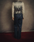 -SPECIAL- “Maison Martin Margiela” 07SS Studded wool leather tailored vest