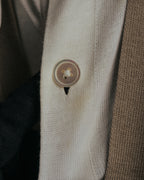 -SPECIAL- “HERMÈS” 90’s-00’s Trompe l’oeil cotton knit cardigan