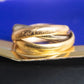 "Cartier" Gold trinity ring