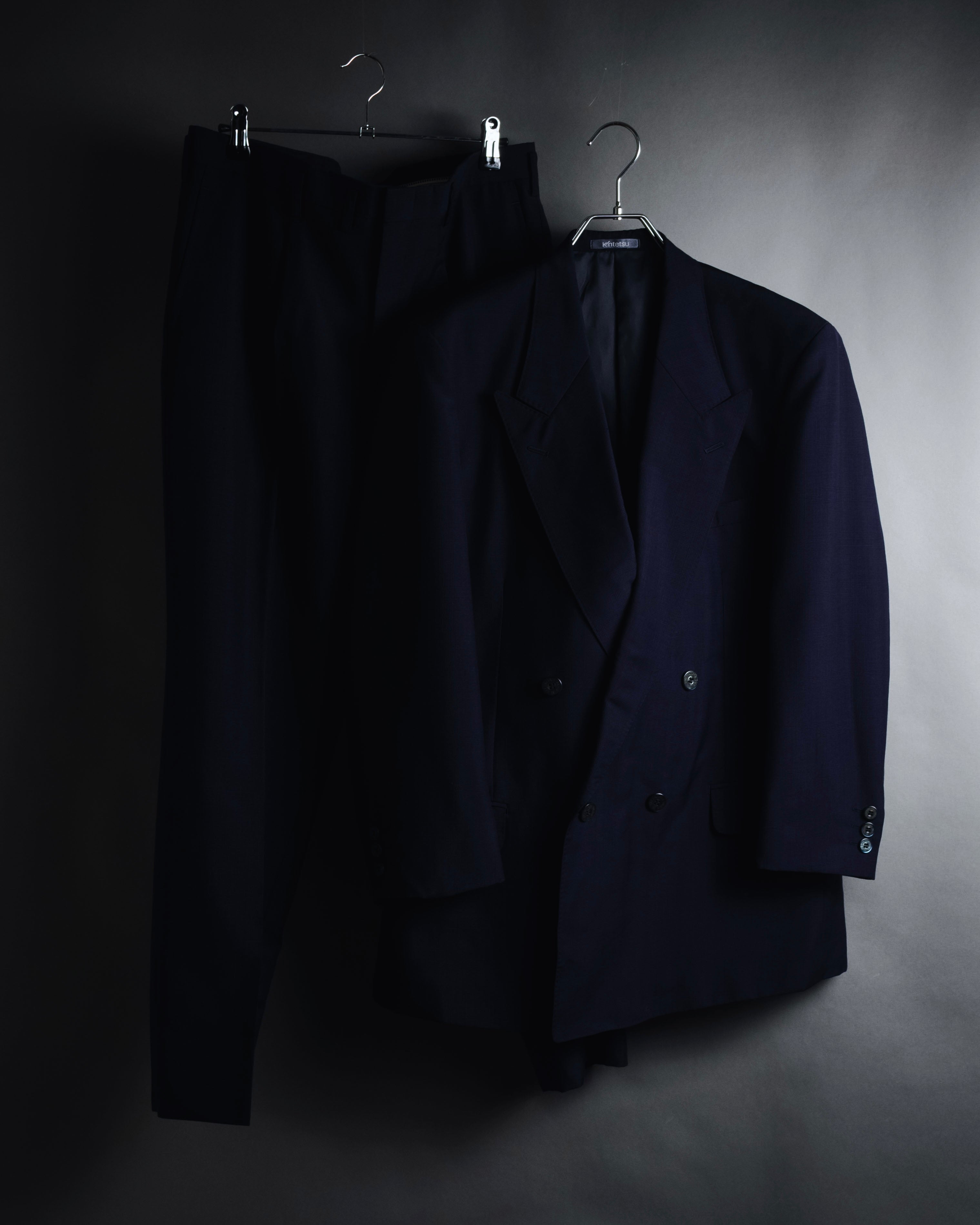 BALENCIAGA セットアップ ブラック ダブルボタン 総裏地 80s