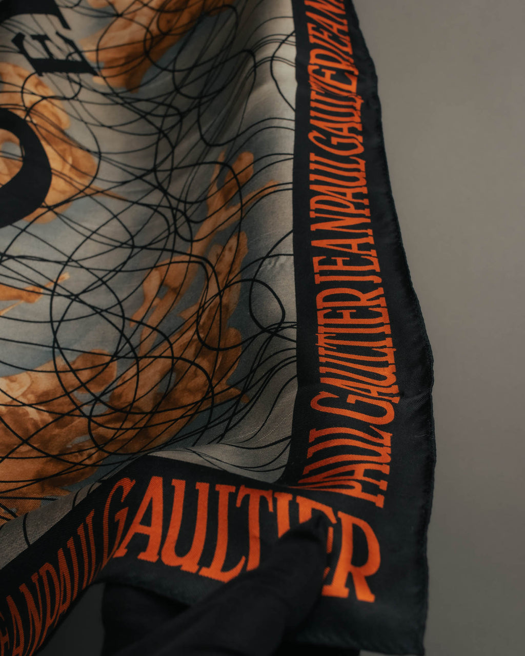 “Jean Paul Gaultier” 90’s-00’s Graphic logo scarf