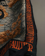 “Jean Paul Gaultier” 90’s-00’s Graphic logo scarf