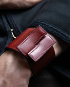 "Hermes" Leather interlocking bangle