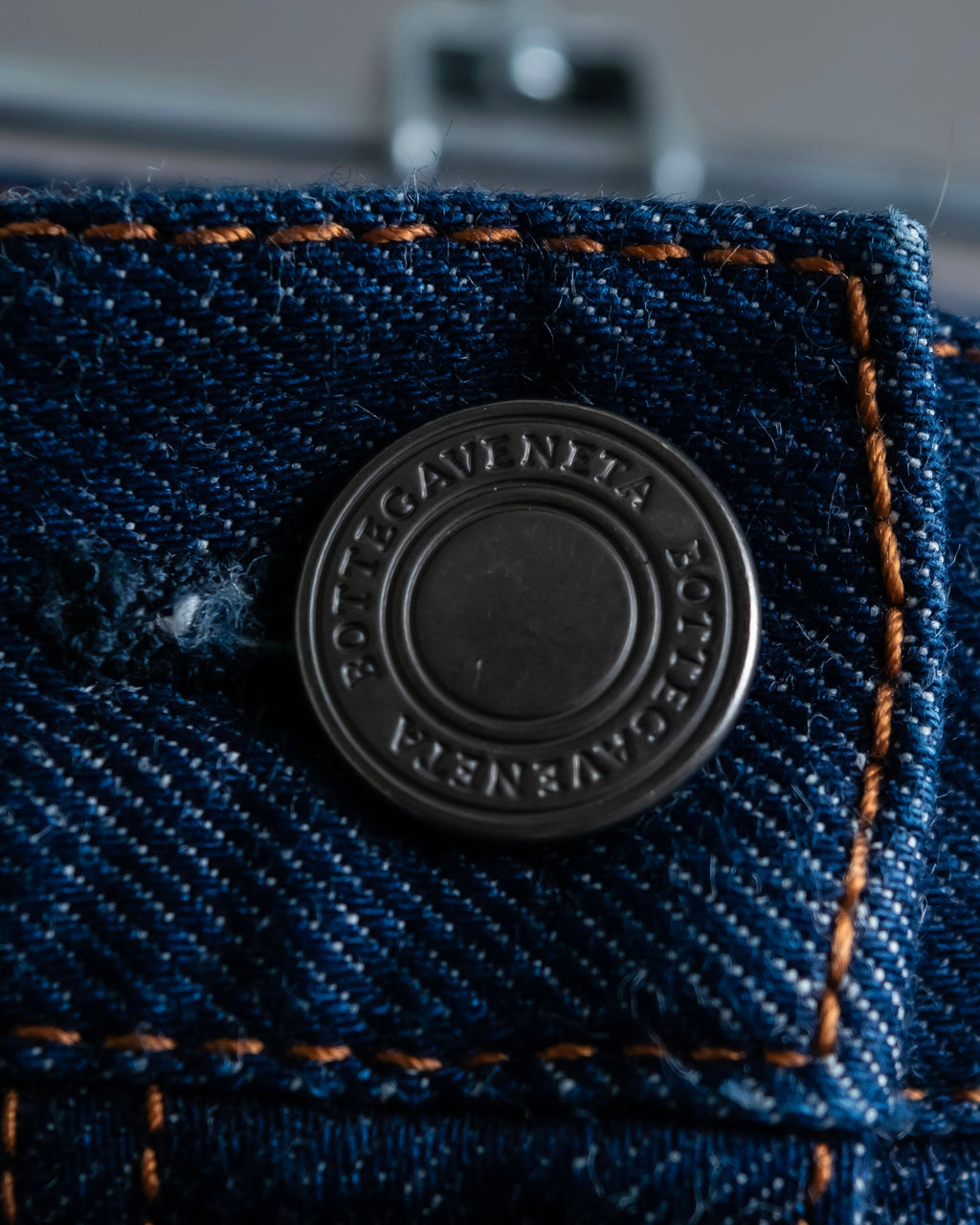 "BOTTEGA VENETA" Wide straight silhouette fisherman denim pants