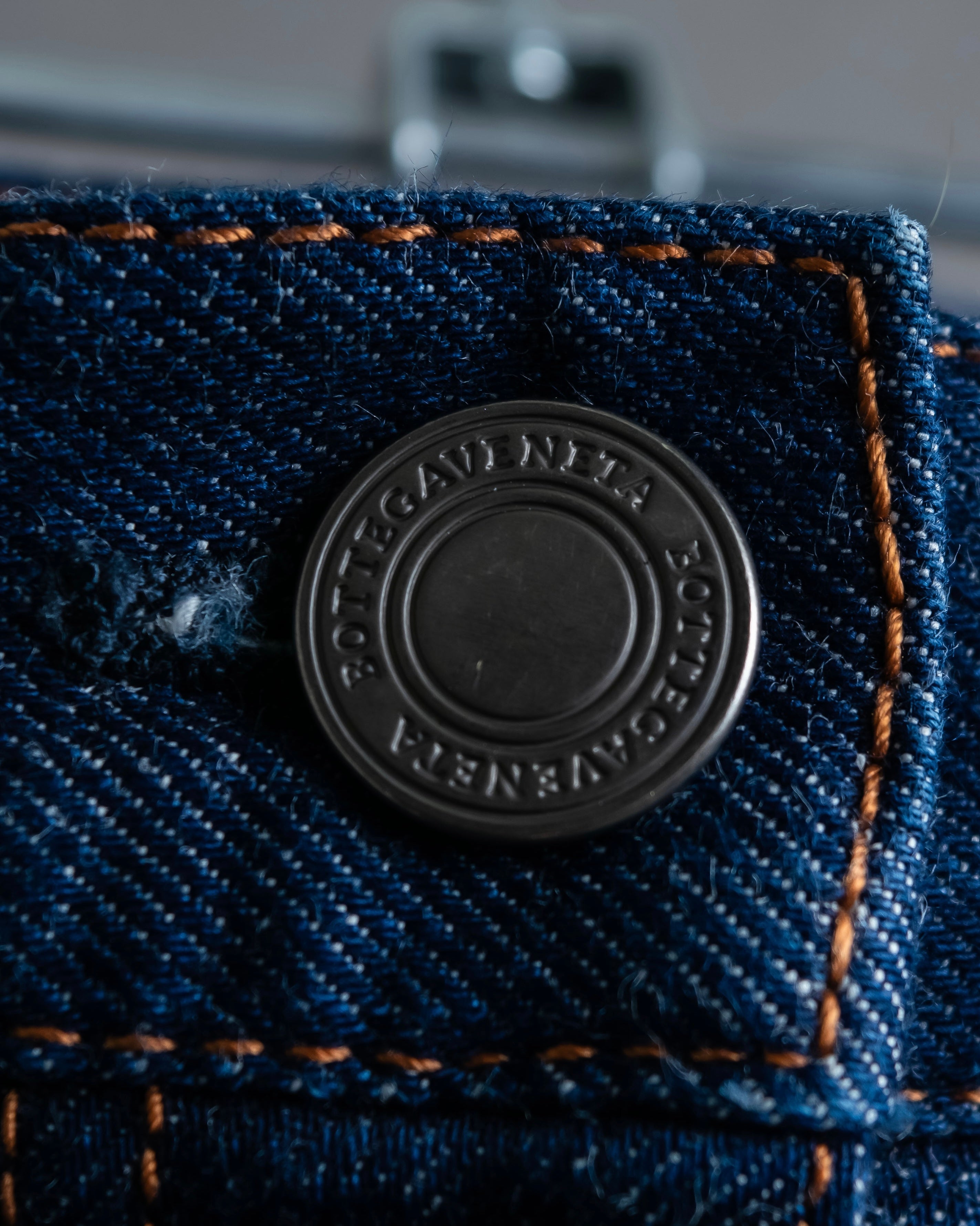 "BOTTEGA VENETA" Wide straight silhouette fisherman denim pants