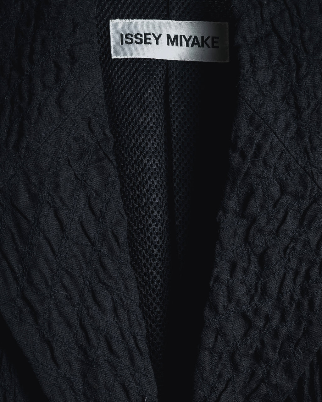 "ISSEY MIYAKE" 98SS Cotton shrunken tailored jacket