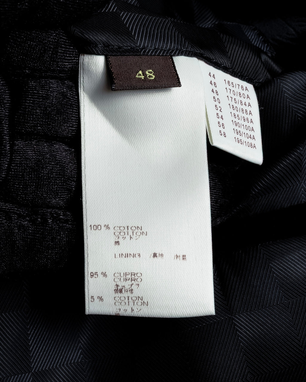 "LOUIS VUITTON" Geometric pattern velvet tailored jacket