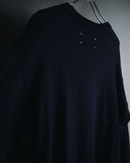 "Maison Margiela" Deconstructed arm-slit crewneck knit pullover