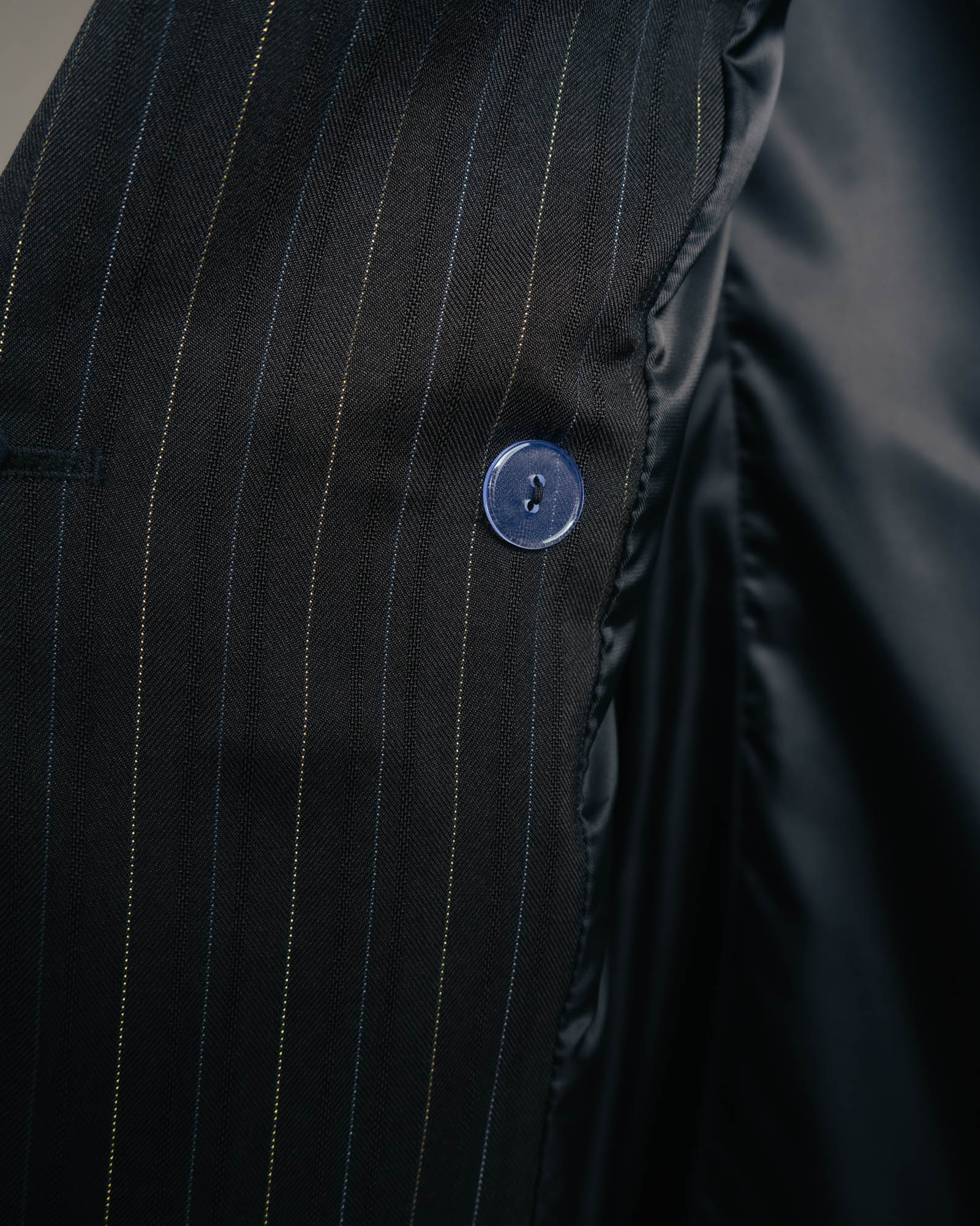 -SPECIAL-“SAINT LAURENT” 18's- Modern pinstripe double breasted jacket