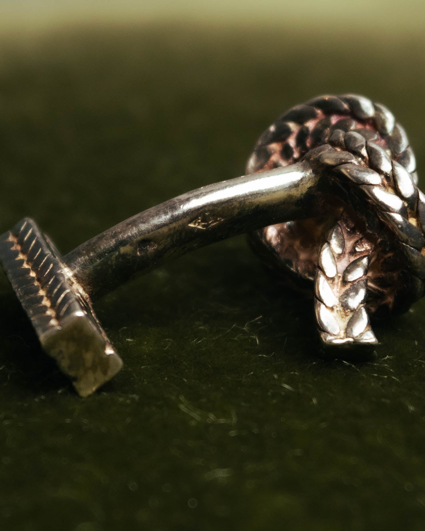 "Hermès" 70's-90's Vintage rope knot cufflinks