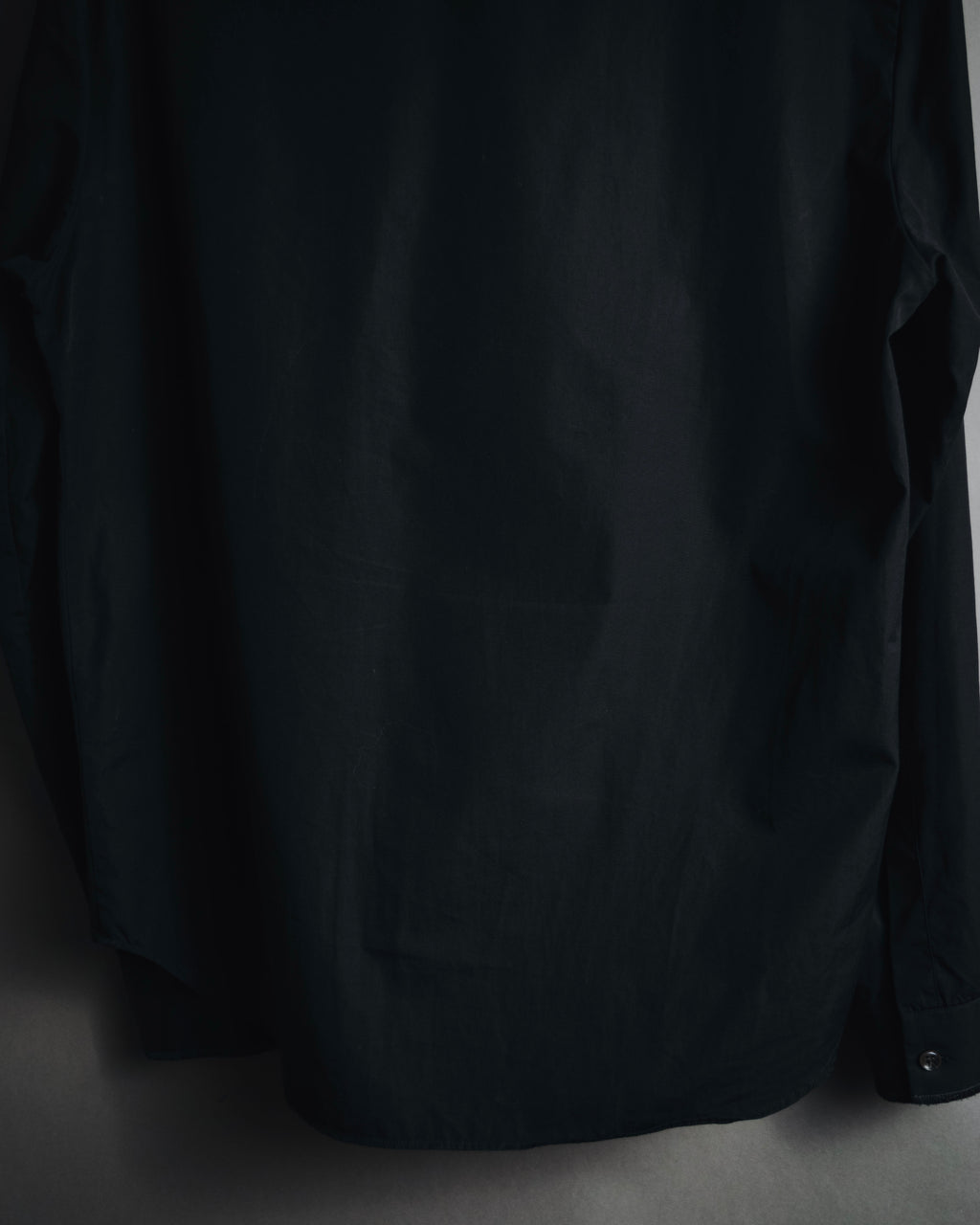 "Maison Margiela" 2017SS minimal fly-front shirt