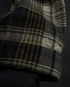 "GUCCI" Brushed check pattern tapered pants