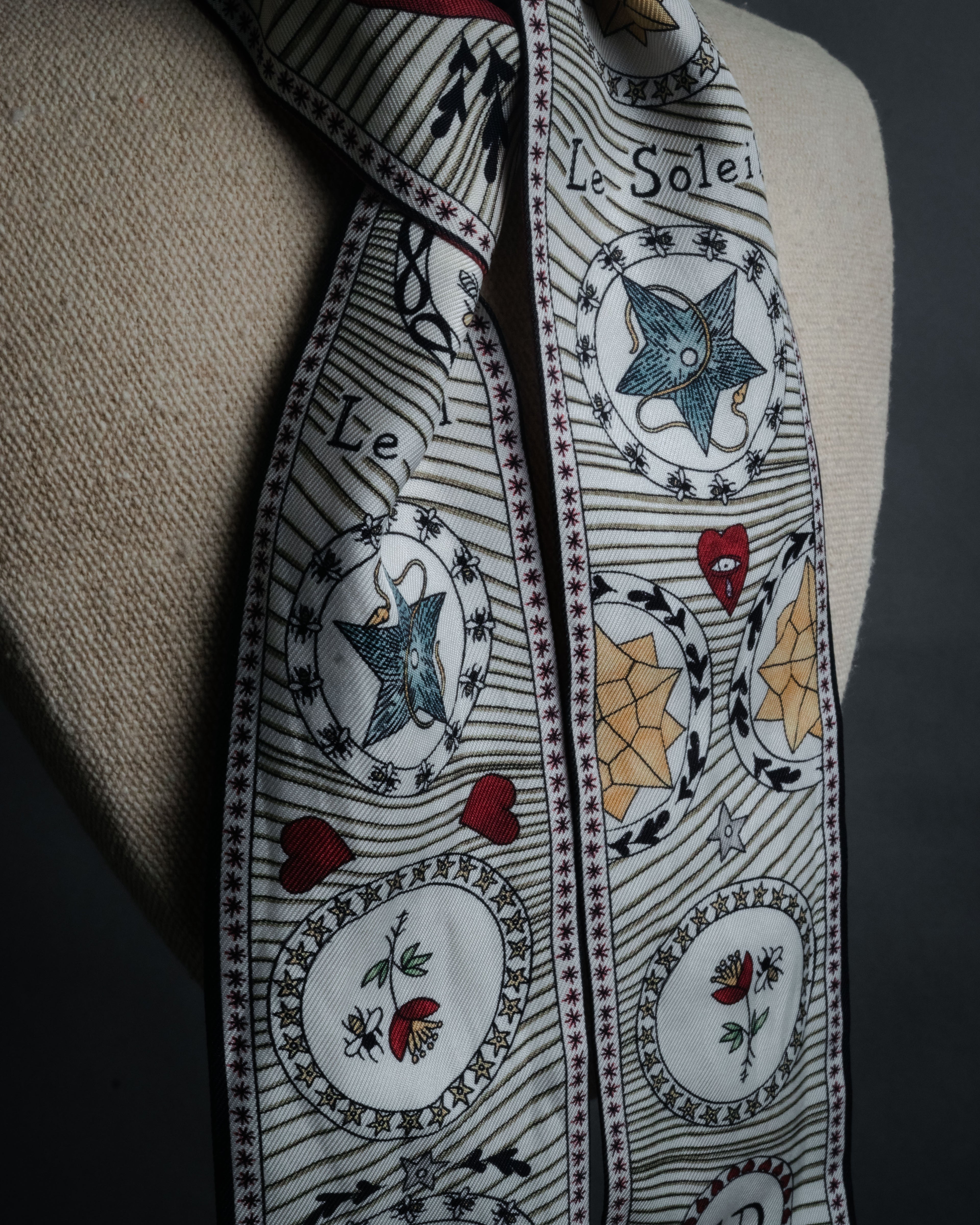 “Christian Dior” 2018-2022 Tarot motif silk mitzah scarf