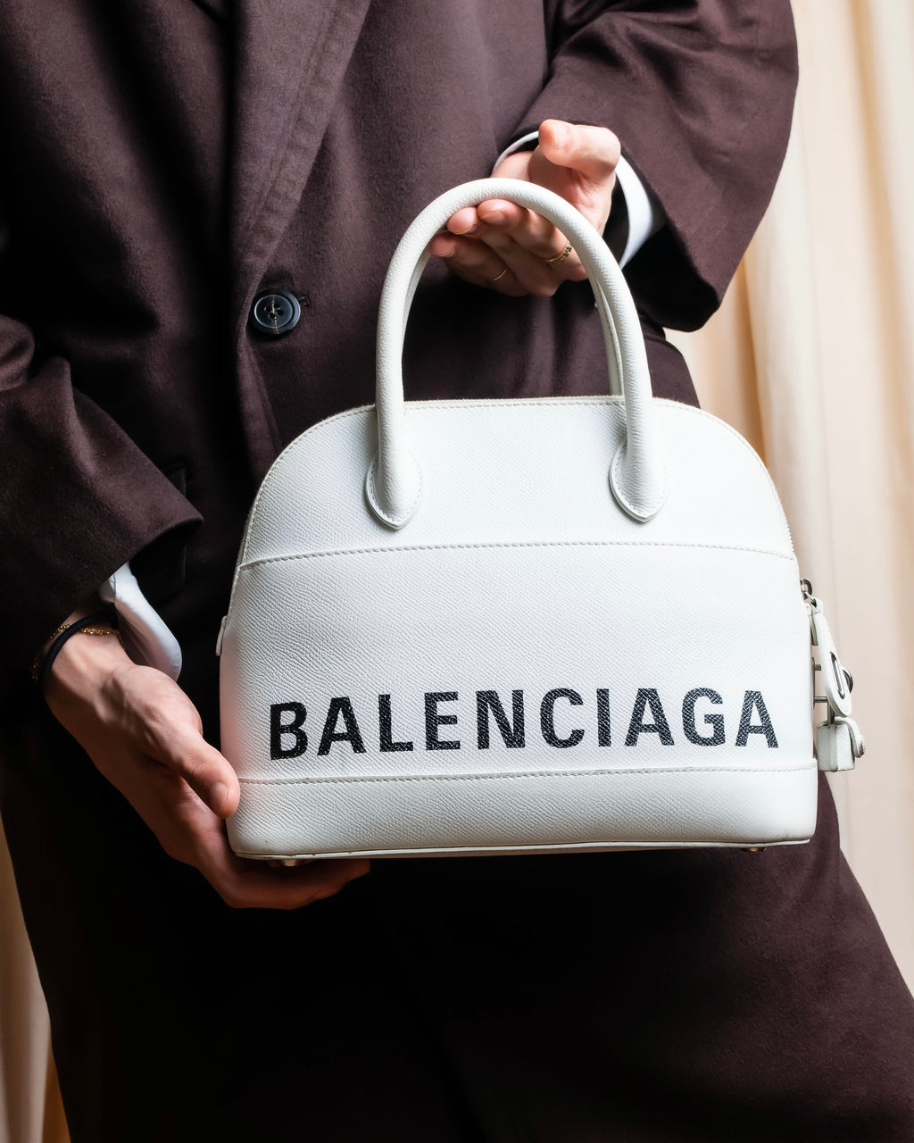 "BALENCIAGA" VILLE TOP HANDLE LEATHER HANDBAG