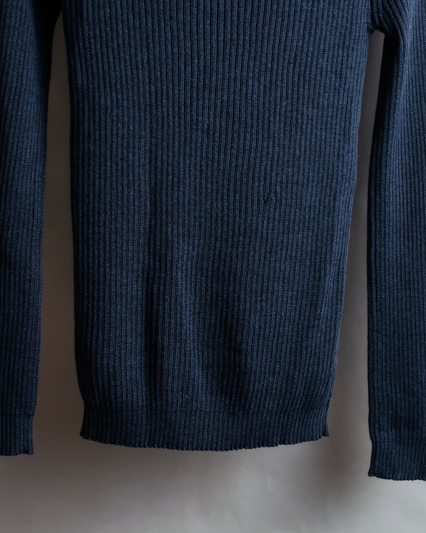 "GUCCI" Ribbed turtleneck fleece wool knit