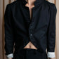 "Y's" No collar cotton short length spencer jacket