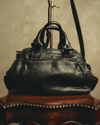 "Chloé" 00's Textured leather satchel bag