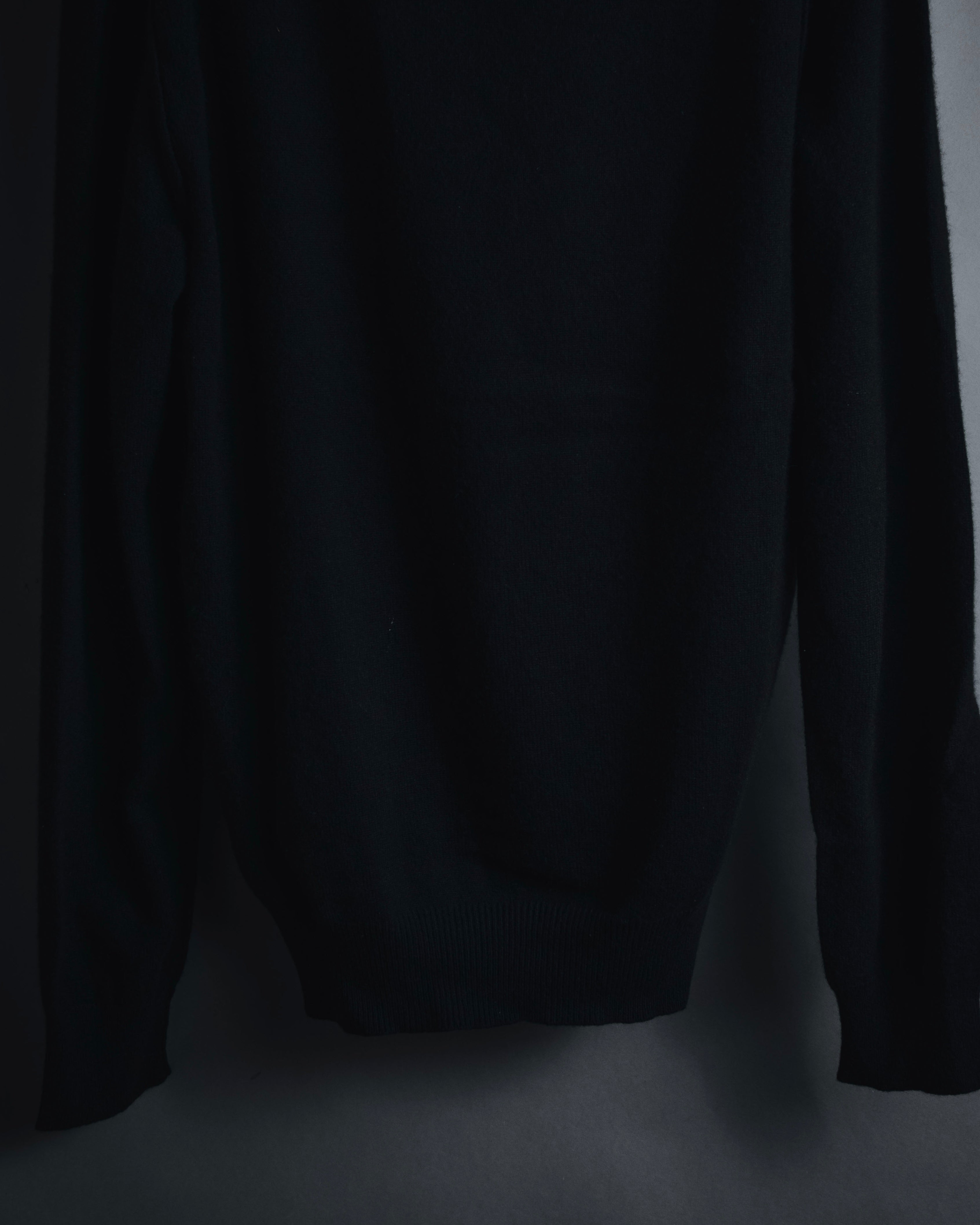 "Dolce & Gabbana" Minimal v-neck fine knit sweater