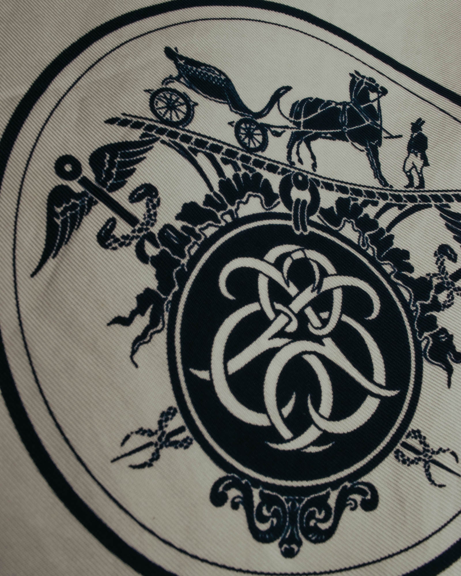 "Hermès" Classic ex libris silk scarf